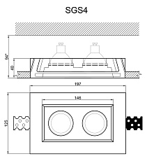 Встраиваемый светильник Artpole SGS4 2