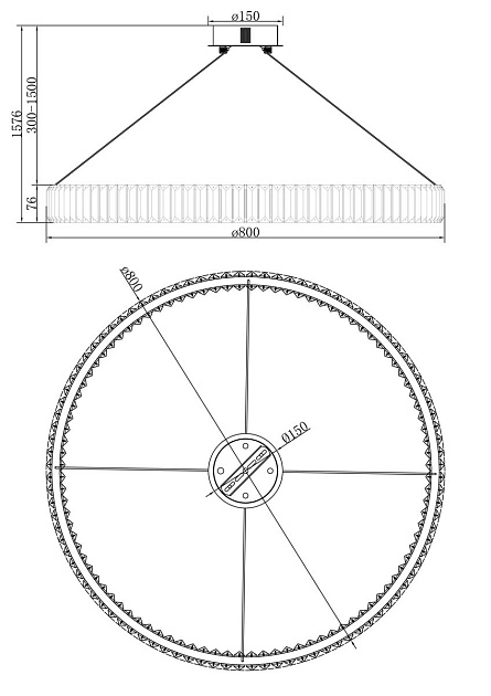 Подвесной светодиодный светильник Freya Tier FR5257PL-L32G изображение 2 Подвесной светодиодный светильник Freya Tier FR5257PL-L32G Фото № 2