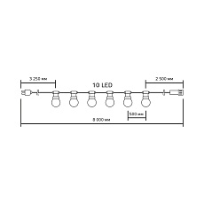 Светодиодная гирлянда белт-лайт Gauss Holiday HL063 2