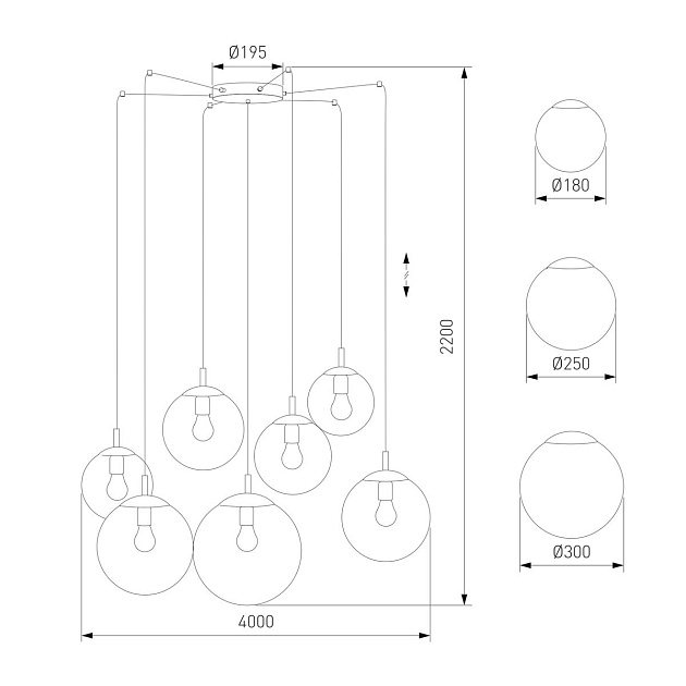 Подвесная люстра TK Lighting 4863 Esme изображение 2 Подвесная люстра TK Lighting 4863 Esme Фото № 2