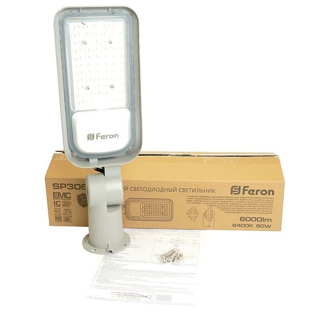 Уличный светодиодный консольный светильник Feron SP3060 48762 Фото № 3
