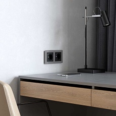 Рамка Werkel Acrylic на 2 поста графит W0022704 4690389184864 4