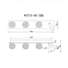 Бра iLedex Telescope W4774-60 SBK 1