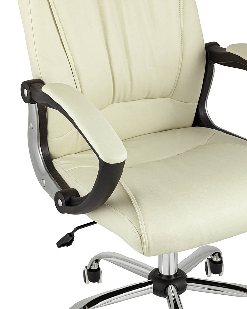 Кресло руководителя TopChairs Tower бежевое D-418 beige Фото № 5