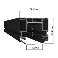 Шинопровод низковольтный встраиваемый в натяжной потолок DesignLed SY-601201-CL-2-BL 009110 1
