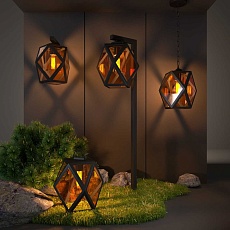 Уличный настенный светильник Elektrostandard Ambra 35133/D черный a056232 3