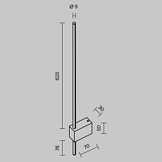 Бра Maytoni Technical Pars C070WL-L6B3K 1