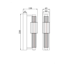 Настенный светильник Maytoni Verticale MOD308WL-L9CH3K 2