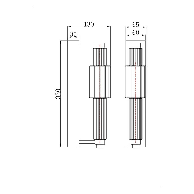 Настенный светильник Maytoni Verticale MOD308WL-L9CH3K изображение 3 Настенный светильник Maytoni Verticale MOD308WL-L9CH3K Фото № 3