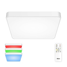 Потолочный светодиодный светильник с пультом ДУ Citilux Купер RGB Белый CL724K95G0
