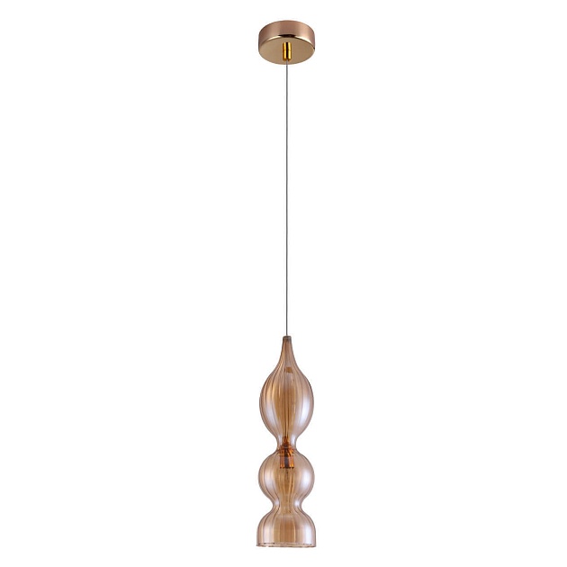 Подвесной светильник Crystal Lux Iris SP1 B Amber Фото № 1