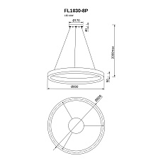 Подвесная люстра Fluorite Modum FL1030-8P 1