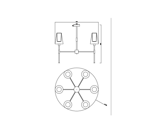 Подвесная люстра Freya Tida FR5196PL-06CH Фото № 2