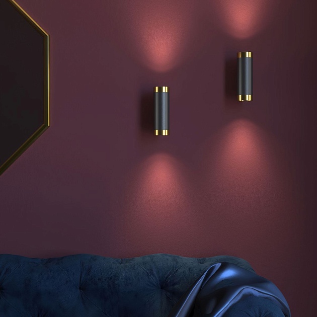 Бра Elektrostandard Poli MRL 1016 черный/золото a058982 Фото № 3