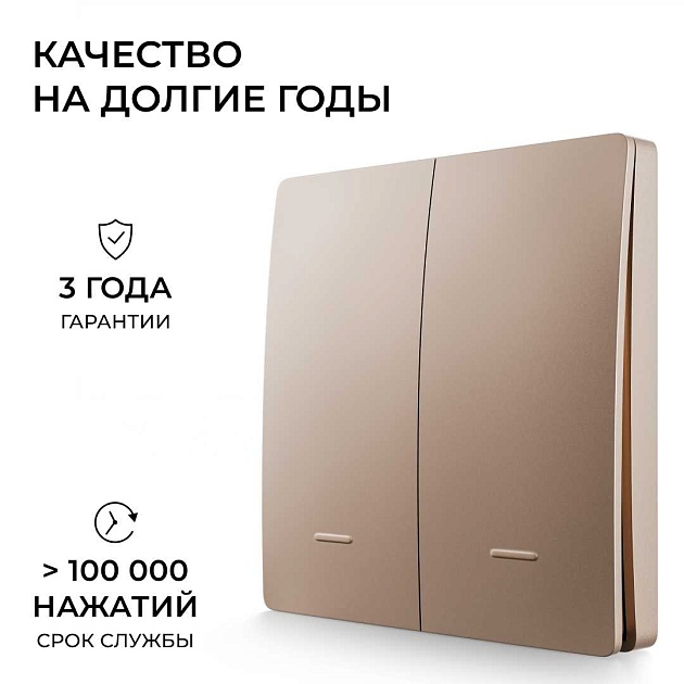 Выключатель кинетический двухклавишный Smart Apeyron 04-76 Фото № 10