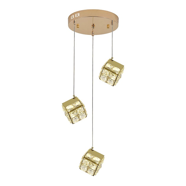 Подвесная светодиодная люстра Indigo Radioso 12048/3P Gold V000134L Фото № 2