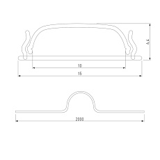 Профиль гибкий алюминиевый с рассеивателем Elektrostandard LL-2-ALP012 a053629 1