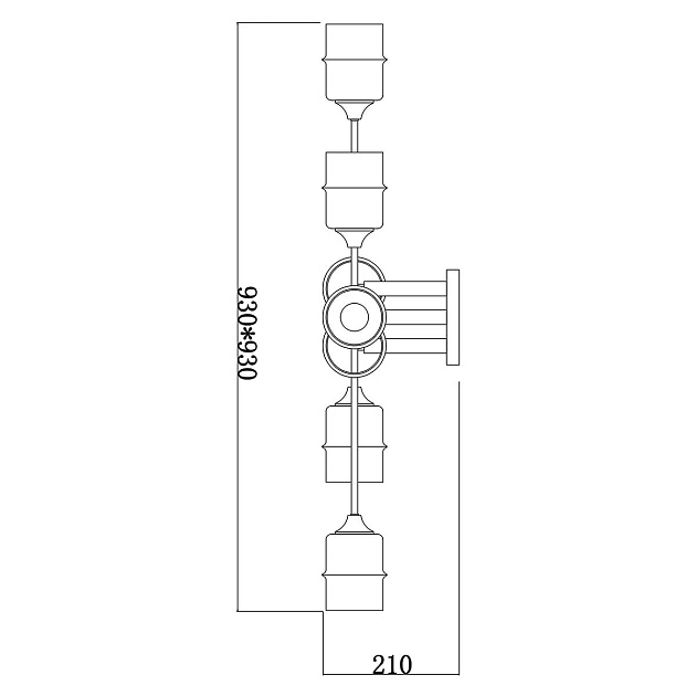 Потолочная люстра Escada MONDRIAN 699/8P Фото № 2