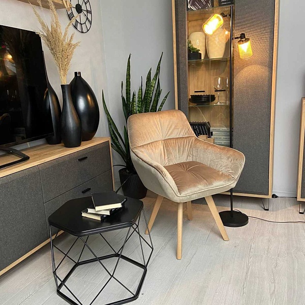 Кресло AksHome Soft бежевый, велюр 75719 изображение 10 Кресло AksHome Soft бежевый, велюр 75719 Фото № 10