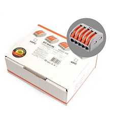 Клемма строительно-монтажная 5-проводная Stekker, LD222-415 32398