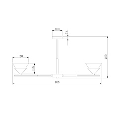 Потолочная люстра Eurosvet Rylee 70138/8 хром 1