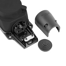 Розетка переносная 2P+PE Stekker черный RST16-22-44 32738 3