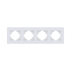Рамка 4-постовая, белый Kollinger Eleganz Acryl EA4WH