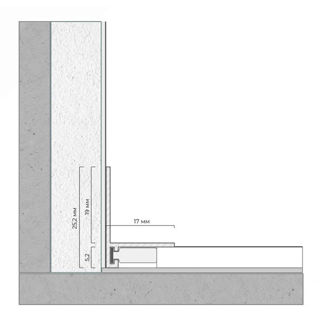 Теневой плинтус FerGipps черный ЛП 20 УТ000002543 изображение 3 Теневой плинтус FerGipps черный ЛП 20 УТ000002543 Фото № 3