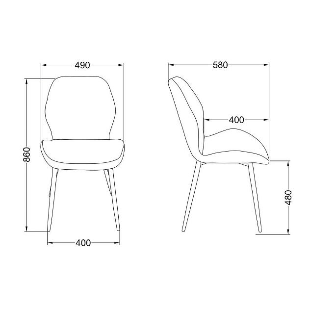 Кухонный стул AksHome Congo винтажный синий, велюр 78277 изображение 2 Кухонный стул AksHome Congo винтажный синий, велюр 78277 Фото № 2
