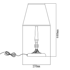 Настольная лампа MW-Light Аврора 371030601 3
