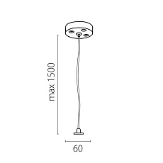 Подвесное крепление для светильников 456ххх Trito Lightstar 456017 1