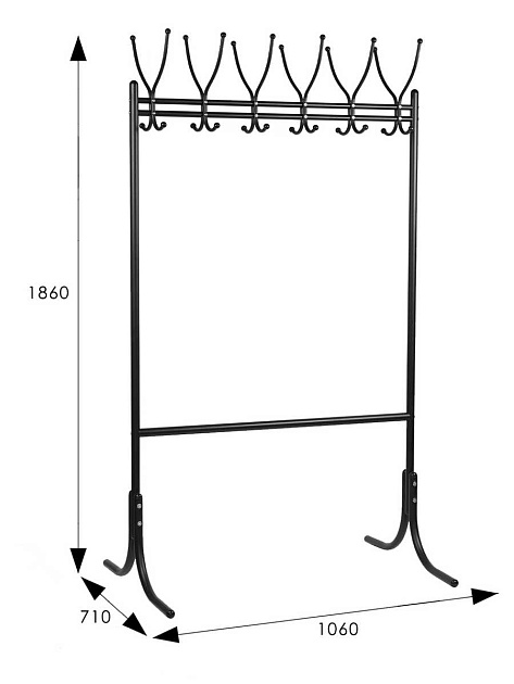 Гардеробная вешалка Мебелик М 11 001856 Фото № 3
