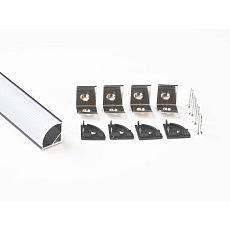 Профиль угловой LEDS POWER СПУ1616 алюм. черный с призм.рассеивателем 2м 008226 3