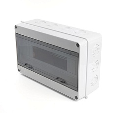 Бокс настенный Stekker EBX50-1/15-65 15 модулей, пластик, IP65 39192