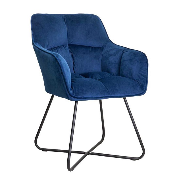 Кресло AksHome Florida синий, велюр 62668 Фото № 1