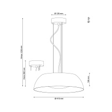 Подвесной светодиодный светильник Lucia Tucci Sia 850.400 Bianco Led