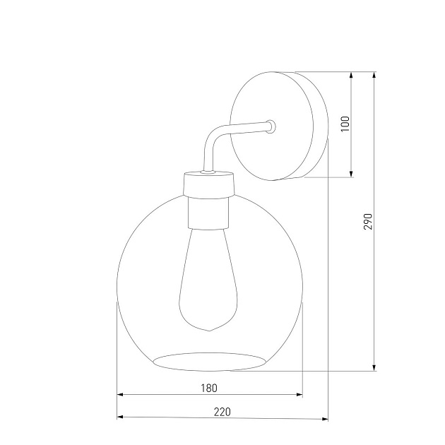 Бра TK Lighting 4019 Bari Graphite Фото № 3