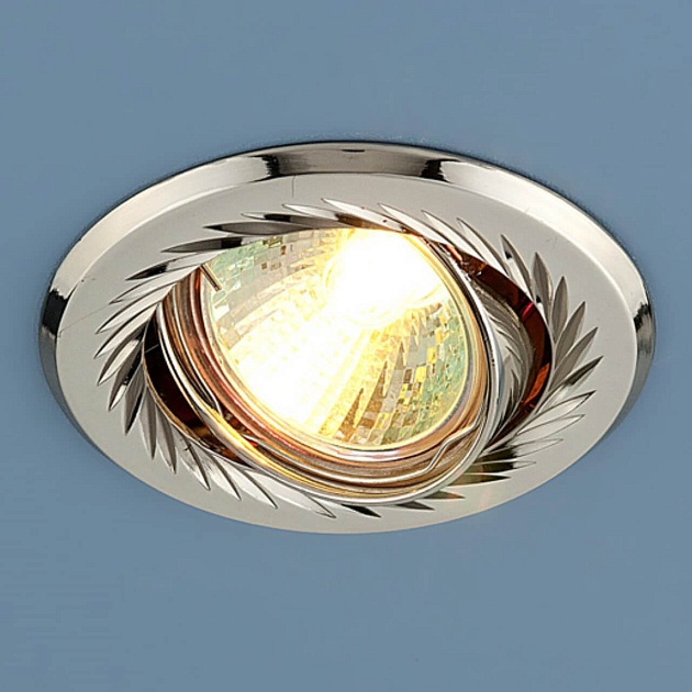 Встраиваемый светильник Elektrostandard 704 CX MR16 PS/N перл. серебро/никель a032263 фото 