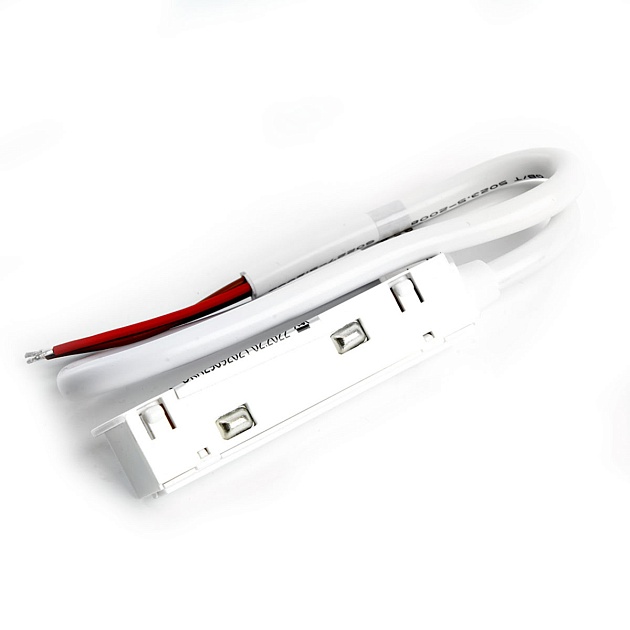 Соединитель-коннектор для низковольтного шинопровода Feron белый LD3000 41968 фото 