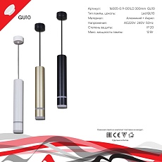 Подвесной светильник Reluce Technical 16005-0.9-001LD 300mm GU10 WT 1