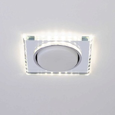 Светильник встраиваемый cо светодиодной подсветкой ЭРА DK LD50 MR под лампу GX53 зеркальный Б0057472 4