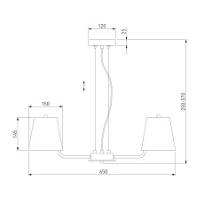 Подвесная люстра Eurosvet Amaretto 60155/3 хром 1