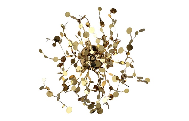 Бра Crystal Lux GARDEN AP-PL3 D400 GOLD Фото № 2