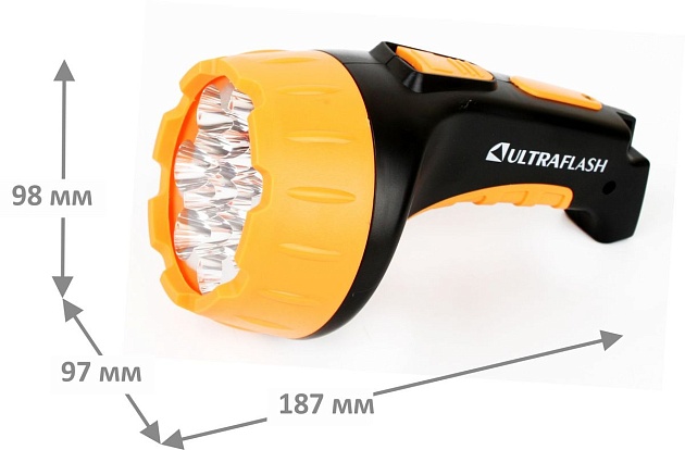 Рабочий светодиодный фонарь Ultraflash Accu Profi аккумуляторный 180х100 50 лм LED3815 9217 Фото № 4