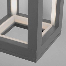 Уличный настенный светодиодный светильник Elektrostandard Frame 1527 Techno Led серый a051856 5