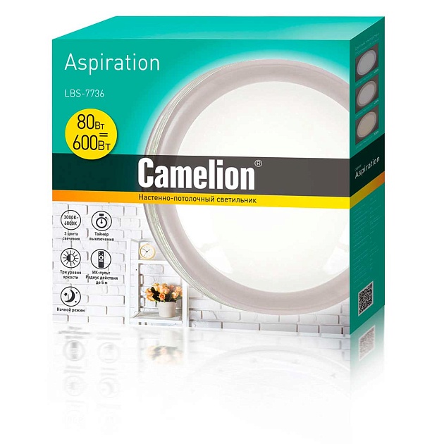 Настенно-потолочный светильник Camelion LBS-7736 14530 Фото № 2