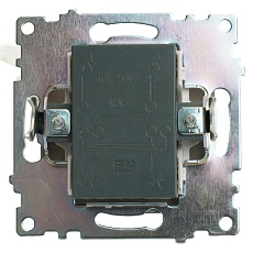 Переключатель перекрестный одноклавишный Stekker Катрин шоколад GLS10-7110-04 49180 3