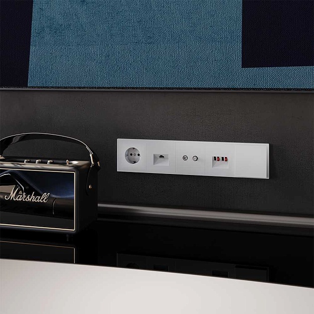 Вывод кабеля Voltum S70, (белый матовый) VLS080202 Фото № 6