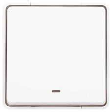 Переключатель ЭРА Эксперт 11-1507-01 с подсветкой IP55 10АХ-250В ОУ белый Б0063255 1