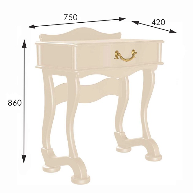 Консоль Мебелик Джульетта 008572 изображение 3 Консоль Мебелик Джульетта 008572 Фото № 3
